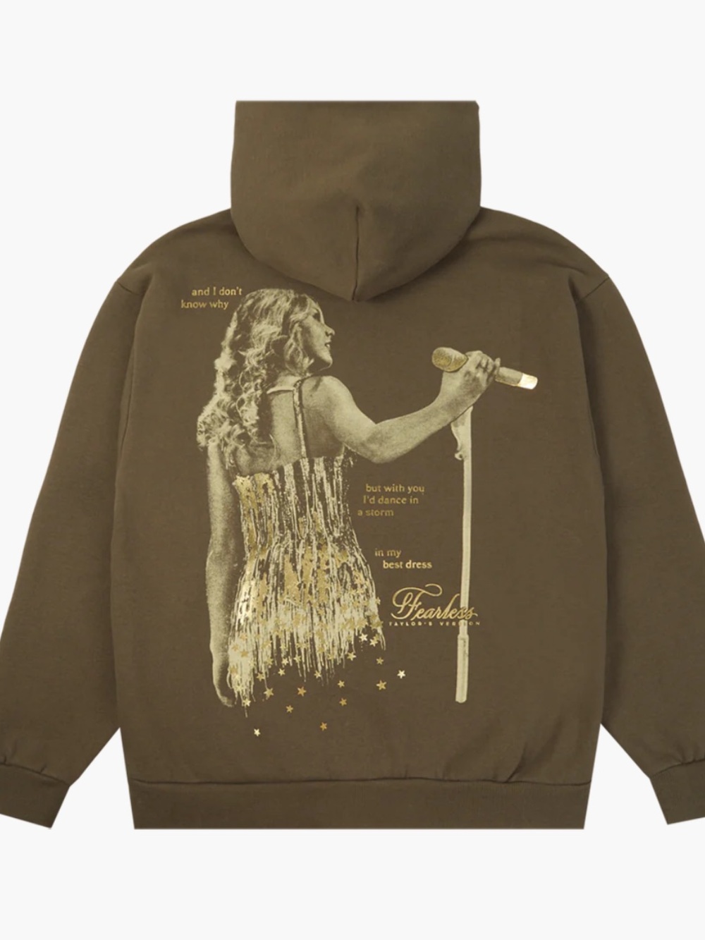 Taylor Swift - Fearless Dance in a storm - Hoodie, sweatshirt. Size Small. Brown